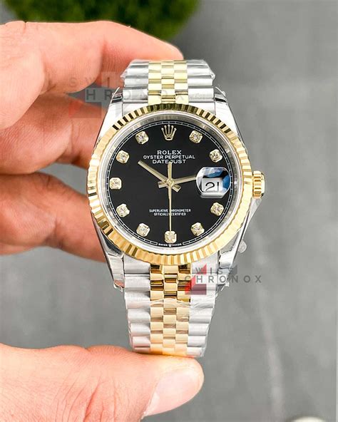 36mm rolex two tone|rolex datejust 36 black dial.